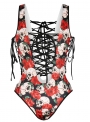 women-s-lace-up-floral-printed-one-piece-swimsuit