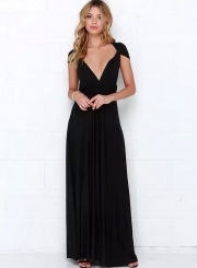 Sleeveless Multi-way Maxi Prom Dress