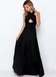 Sleeveless Multi-way Maxi Prom Dress