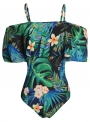 women-s-palm-leaf-printed-ruffle-one-piece-swimsuit
