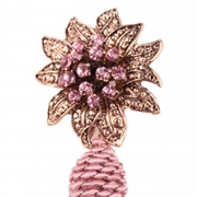 Fashion Diamonds Decoration Dangle Flower Earrings