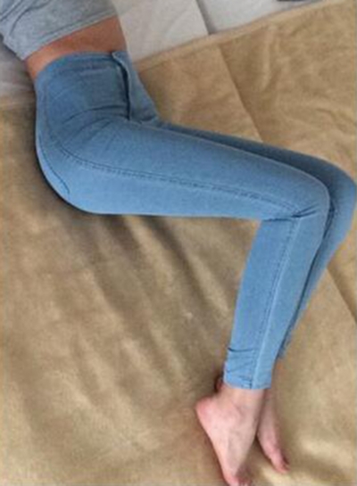 High Waist Skinny Jeans Denim Pants