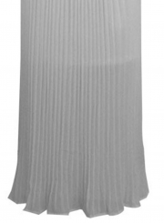 Fashion High Slit Maxi Pleated Chiffon Skirt