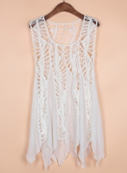 Fashion Sleeveless Lace Bikini Cover up Tank