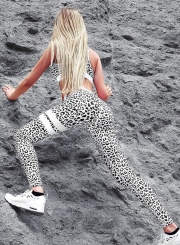 Fashion Leopard Skinny Yoga Sports Set