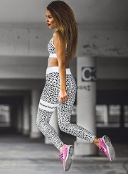 Fashion Leopard Skinny Yoga Sports Set