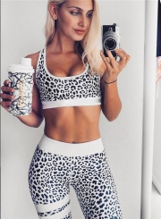 Fashion Leopard Skinny Yoga Sports Set