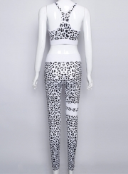 Fashion Leopard Skinny Yoga Sports Set