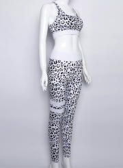 Fashion Leopard Skinny Yoga Sports Set