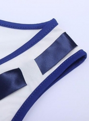 Women's Fashion Sleeveless Bow Front Tee Shirt