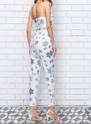 Fashion 2 Piece Snowflake Printed Pants Set