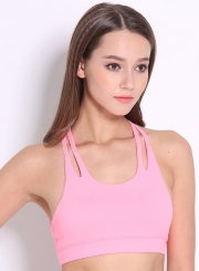 Fashion Wireless Back T Strap Yoga Bra