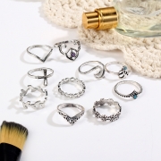 Women's Fashion Alloy Multiple Sets Of Rings