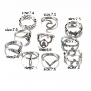 Women's Fashion Alloy Multiple Sets Of Rings