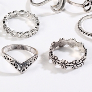 Women's Fashion Alloy Multiple Sets Of Rings