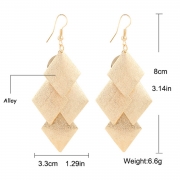 Alloy Leaves Shape Party Earrings