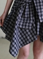 women-s-fashion-bow-front-plaid-printed-irregular-skirt