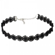 Women's Fashion Lace Choker Chain Necklaces Black Choker