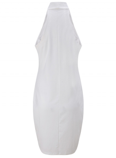 Women's Halter Lacing Sleeveless Bodycon Dress stylesimo.com
