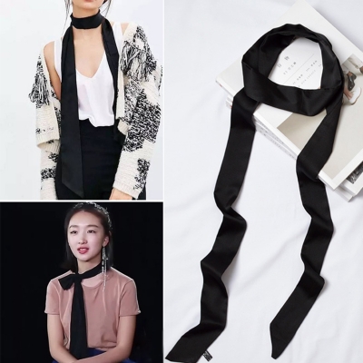 Fashion Solid Color Long Narrow Scarves
