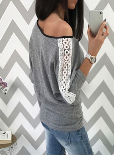 Women's Fashion Round Neck Stitching Tee YOUYOUFASHIONEC.com