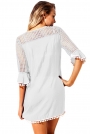 white-crochet-pom-pom-trim-beach-tunic-cover-up