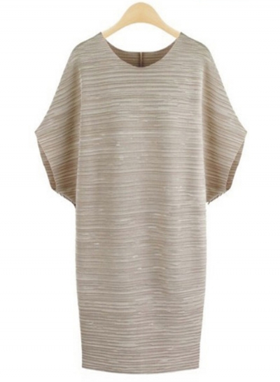 Ruffle Round Neck Plus Size Day Dress LZDINTECOMMERCE.com