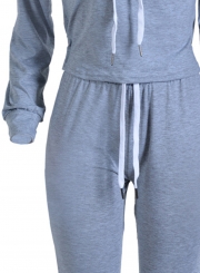 Fashion 2 Piece Hoodie Pants Sports Set