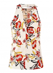 Sleeveless Floral Printed  Tank Tops for Women