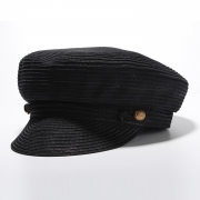 Fashion Straw Flat Wide Brim Punk Style Women Fedoras Hat With Buttons