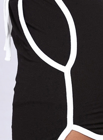 Sexy Striped Spicing Elastic Waist Skirt With Pockets stylesimo.com