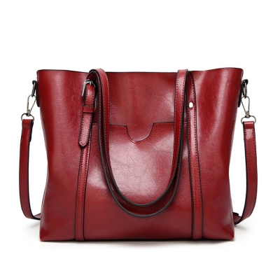 Solid Handle Satchel Handbag Women Shoulder Bag Messenger Tote Bag LZDINTECOMMERCE.com