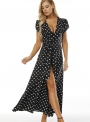 women-s-fashion-sexy-tie-waist-short-sleeve-v-neck-slit-maxi-dress