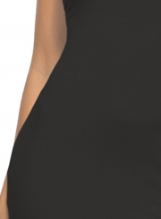 Fashion Slim Black Short Sleeve Round Neck Pullover Midi Dress