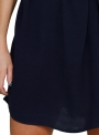 women-s-casual-solid-chic-waist-tie-short-sleeve-round-neck-chiffon-dress
