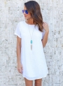 women-s-casual-loose-solid-short-sleeve-round-neck-chiffon-dress