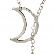Fashion Simple Sweet Star And Moon Shapes Necklace