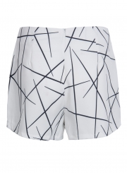 Casual Sexy Irregular Geometric Back Zip Wide Leg Skirt Shorts