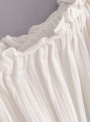 off-shoulder-flare-sleeve-elastic-waist-waist-white-dress