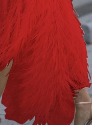 Red Backless Irregular Swing Evening Dress