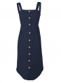 navy-summer-strappy-backless-button-down-irregular-solid-color-maxi-dress